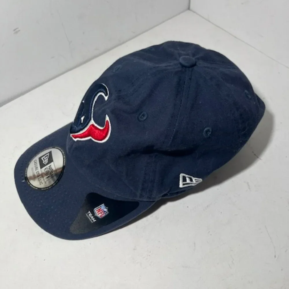 Houston Texans New Era Navy Blue‎ Embroidered Campus Cap Hat One Size
